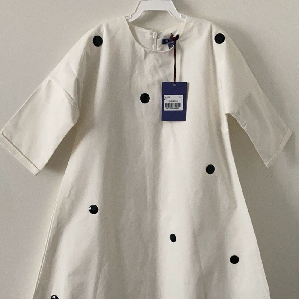 White Studded A-Line Dress 🆕
